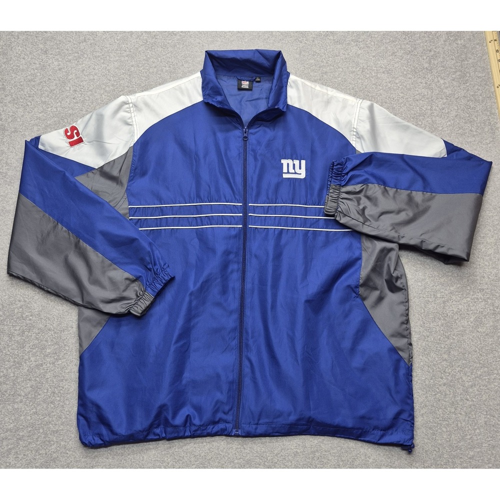 Reebok New York Giants NFL Team Apparel Jacket Men's‎ XL Blue Full Zip Football